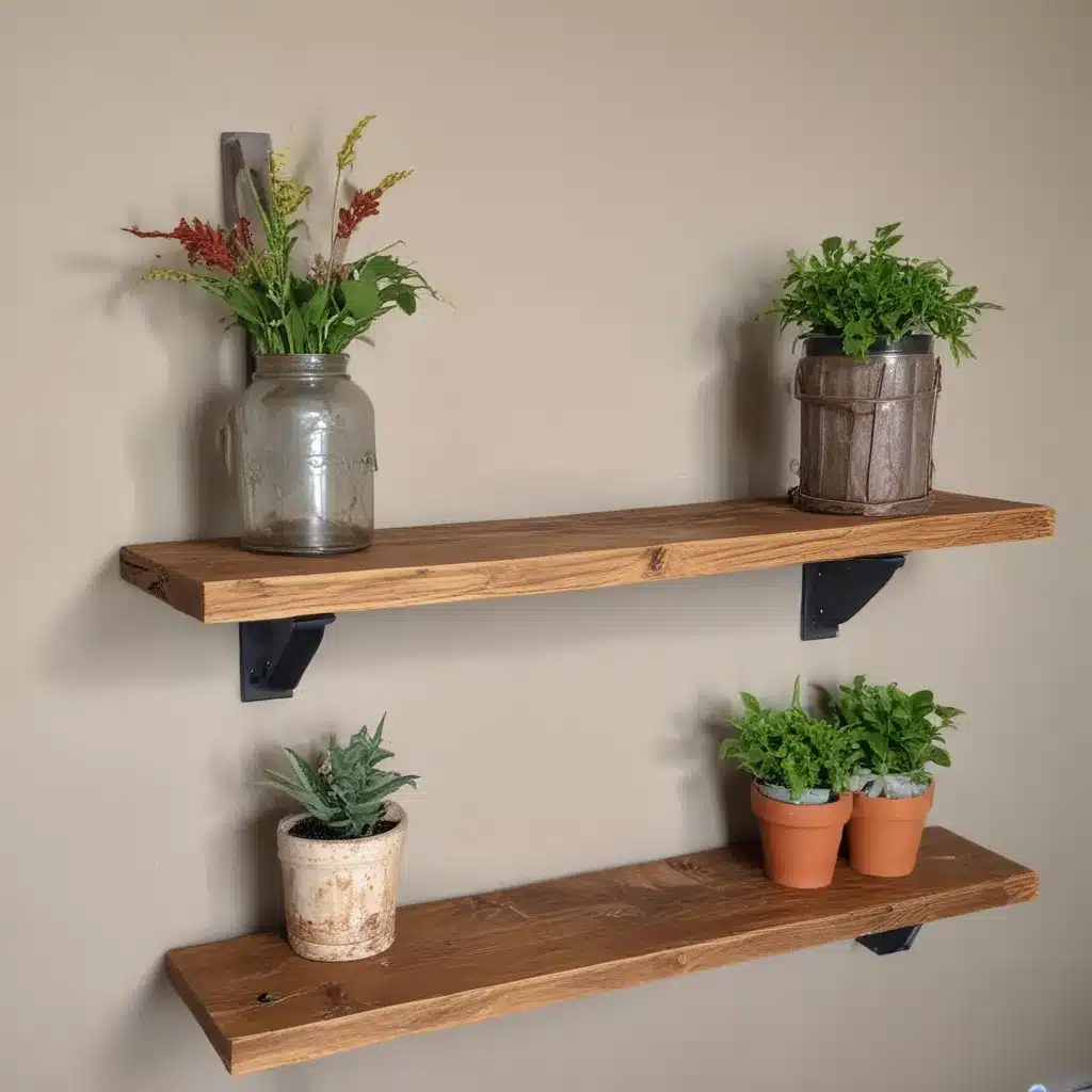 Build Rustic Wood Shelves From Old Barn Boards