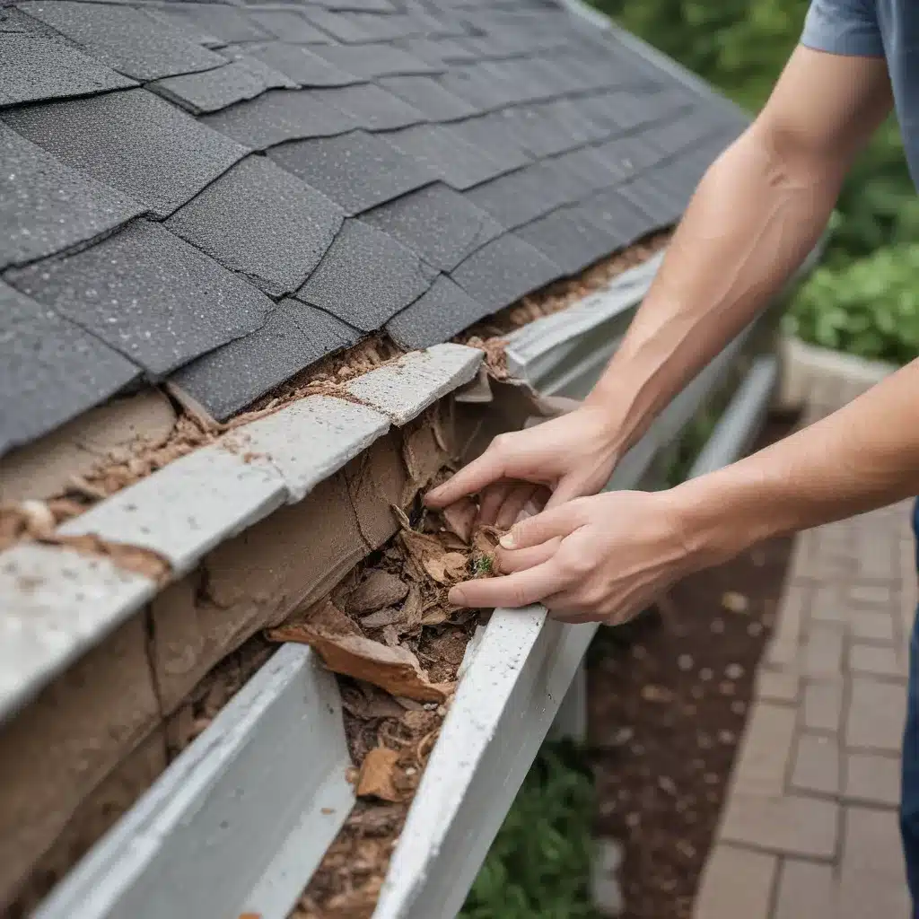 Clean Out Rain Gutters and Check for Leaks Clean Out Rain Gutters and Check for Leaks