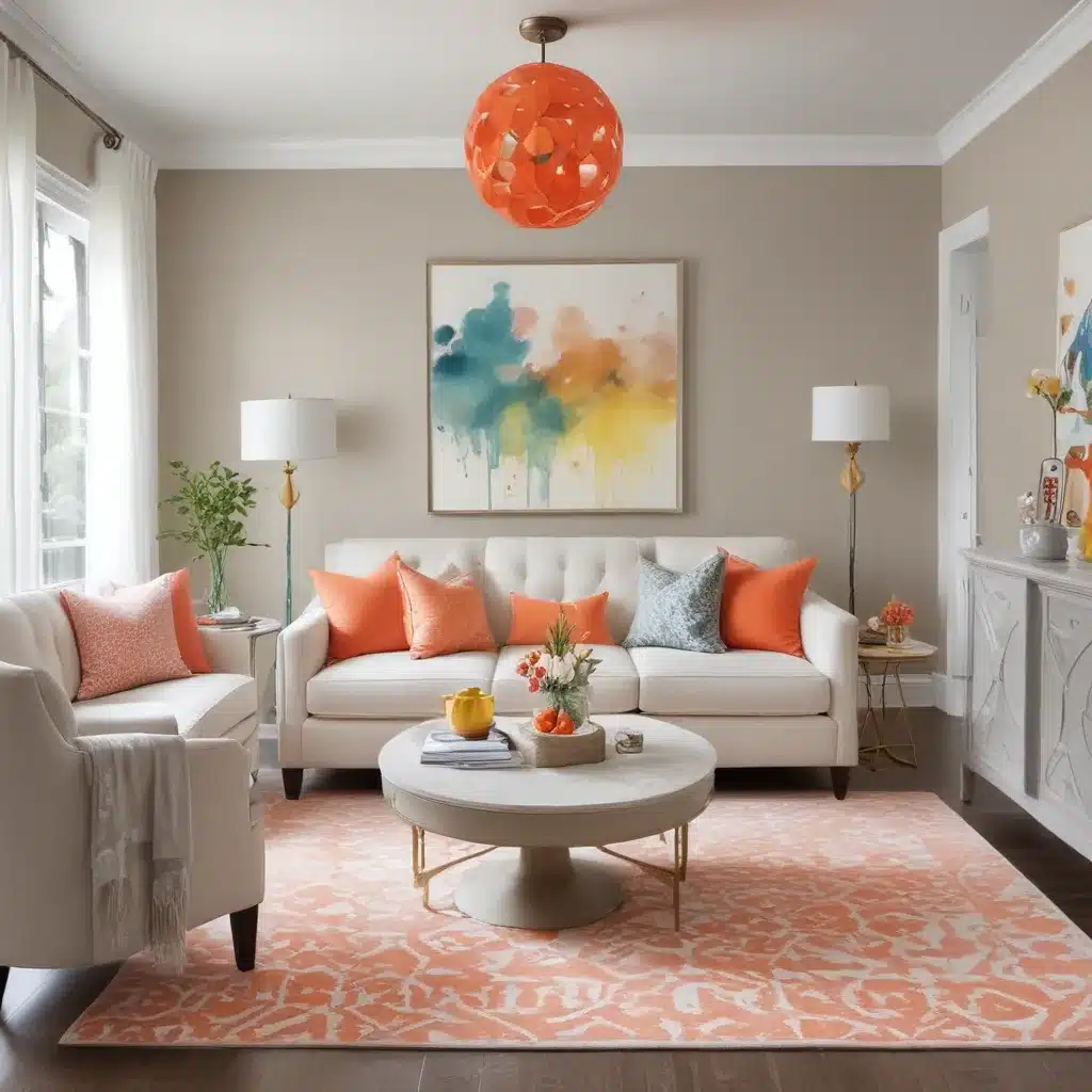 Color Pops Enliven Neutral Schemes