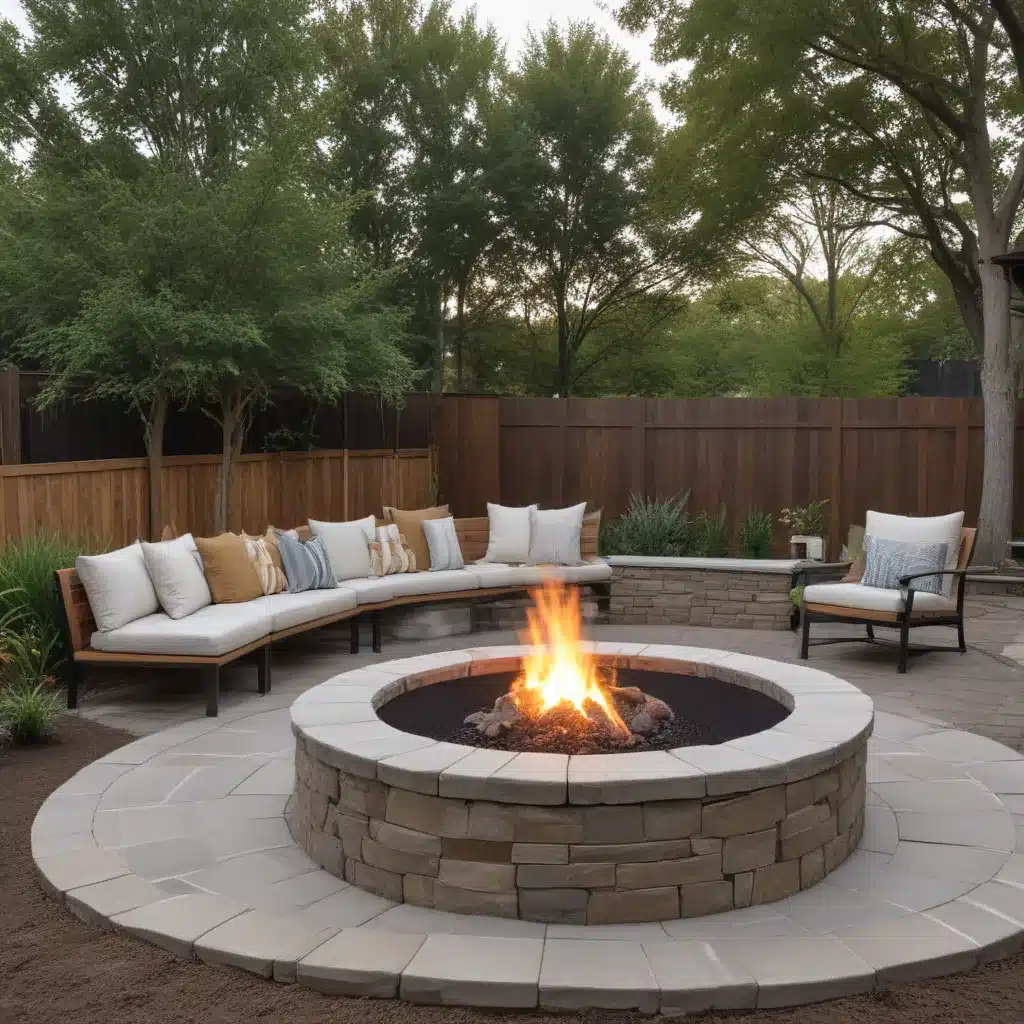 Contemporary Fire Pit for Backyard Entertaining