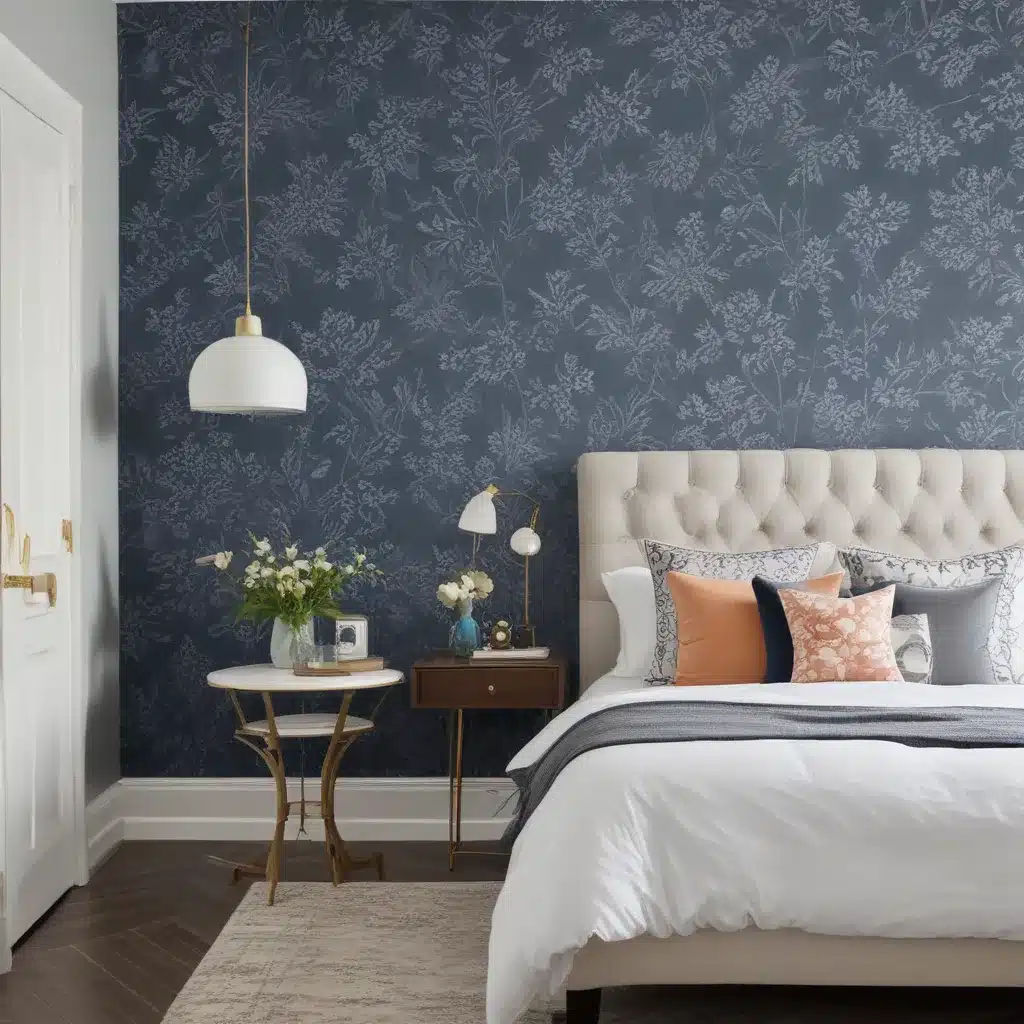 Create An Accent Wall With Bold Color or Wallpaper