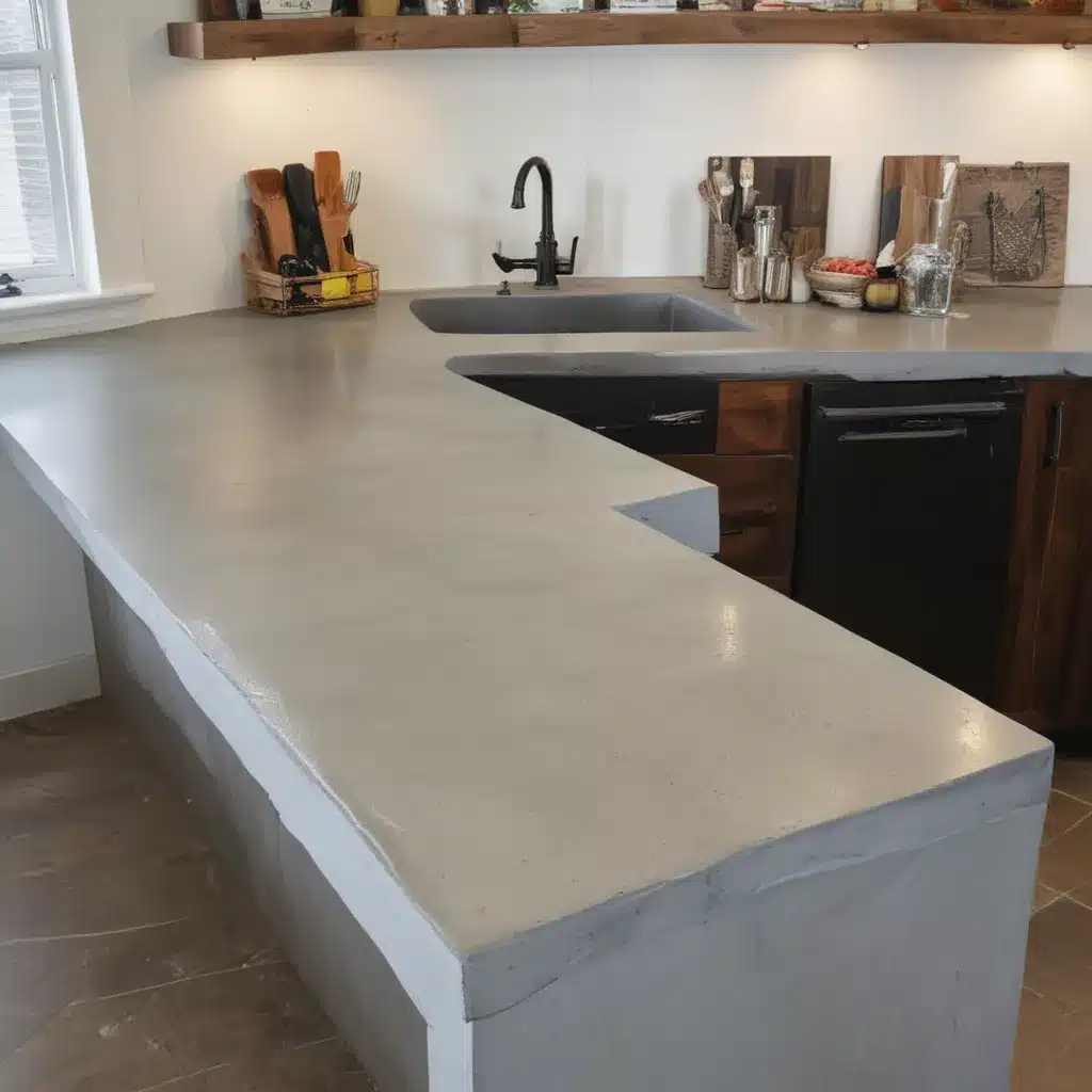 DIY Concrete Countertops For Industrial Style