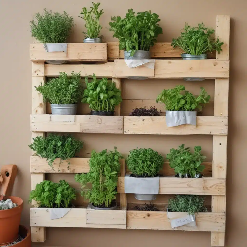 DIY Pallet Herb Garden For Your Kitchen