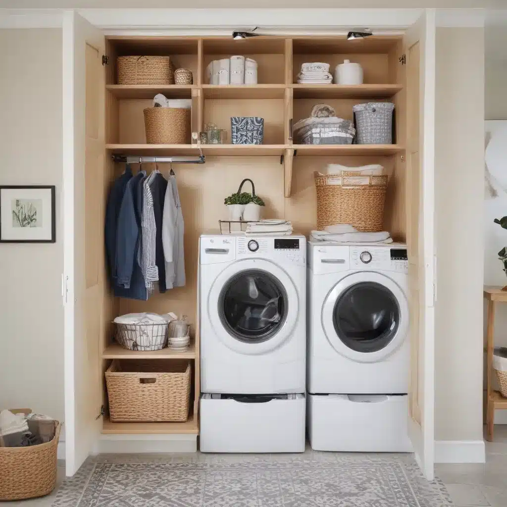 Design A Stylish Laundry Room With Hidden Storage