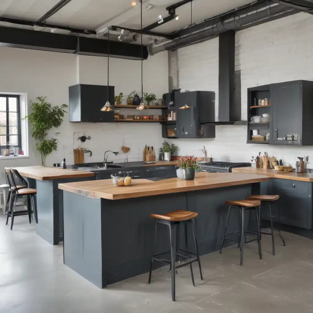 Designing an Industrial Style Open Plan Kitchen