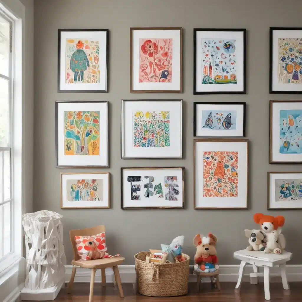 Display Kids Artwork With A Gallery Wall