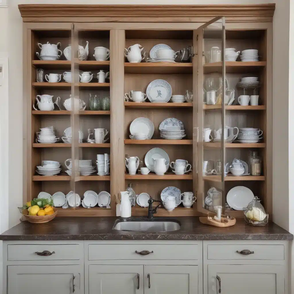 Glass Front Cabinets: Open Shelving to Showcase Dishware