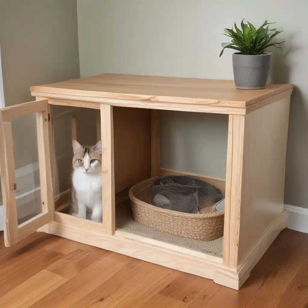 Hide The Litter Box With A DIY Enclosure