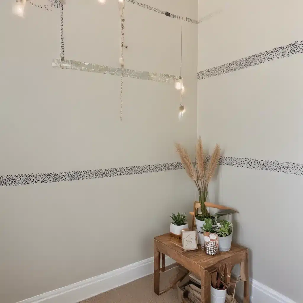 Inexpensive Accent Wall With Washi Tape