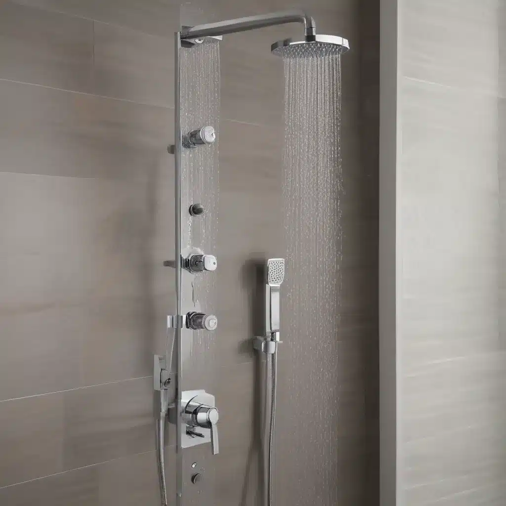 Install A Slick Modern Shower System With Multiple Adjustable Heads