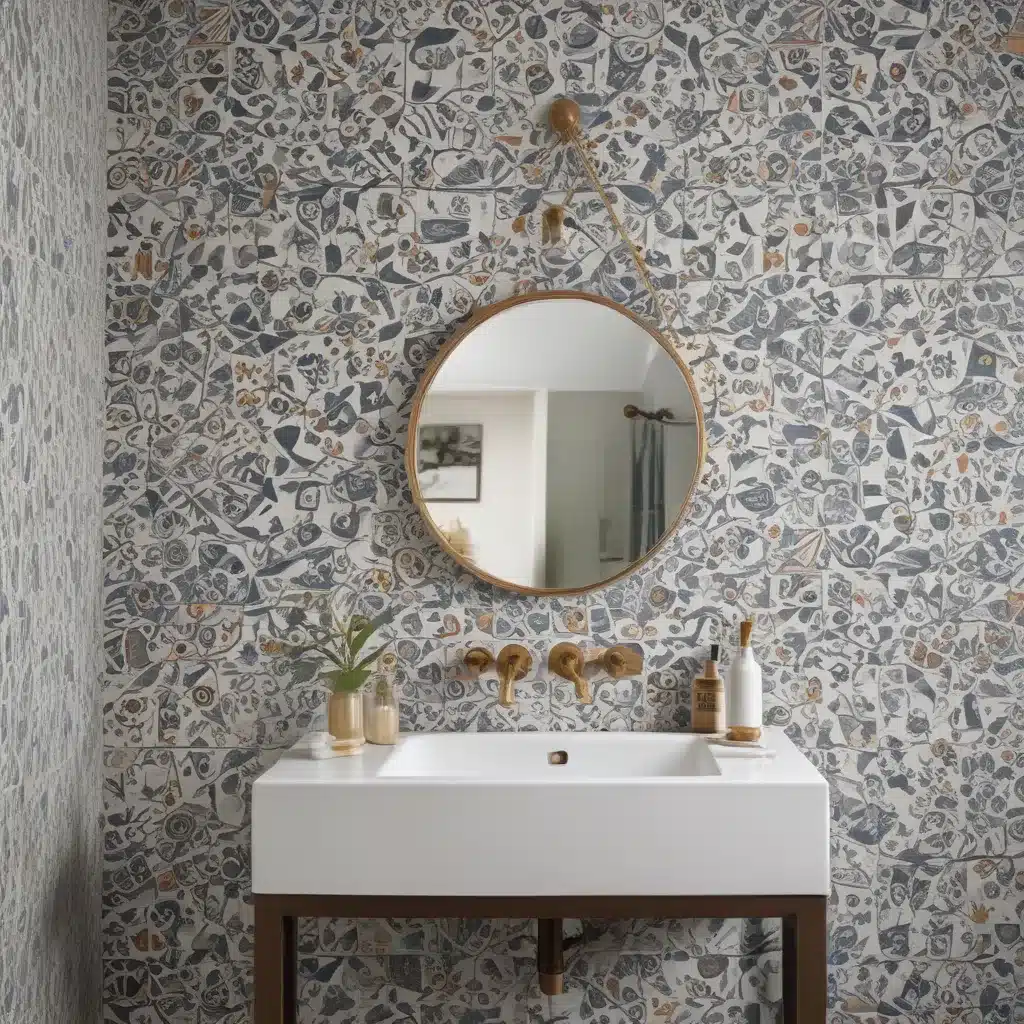 Make A Statement With Eye-Catching Tiles And Wallpaper