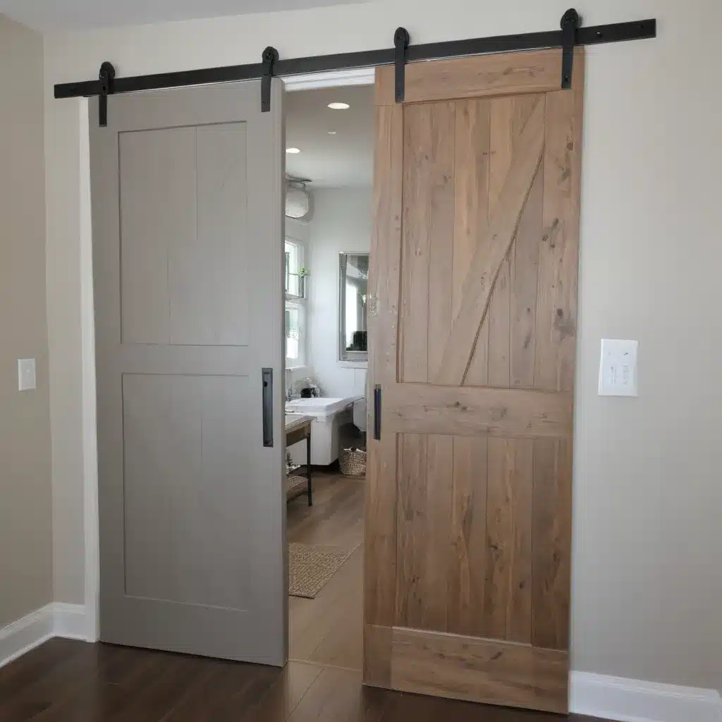 Modern Barn Door for Bathroom or Pantry