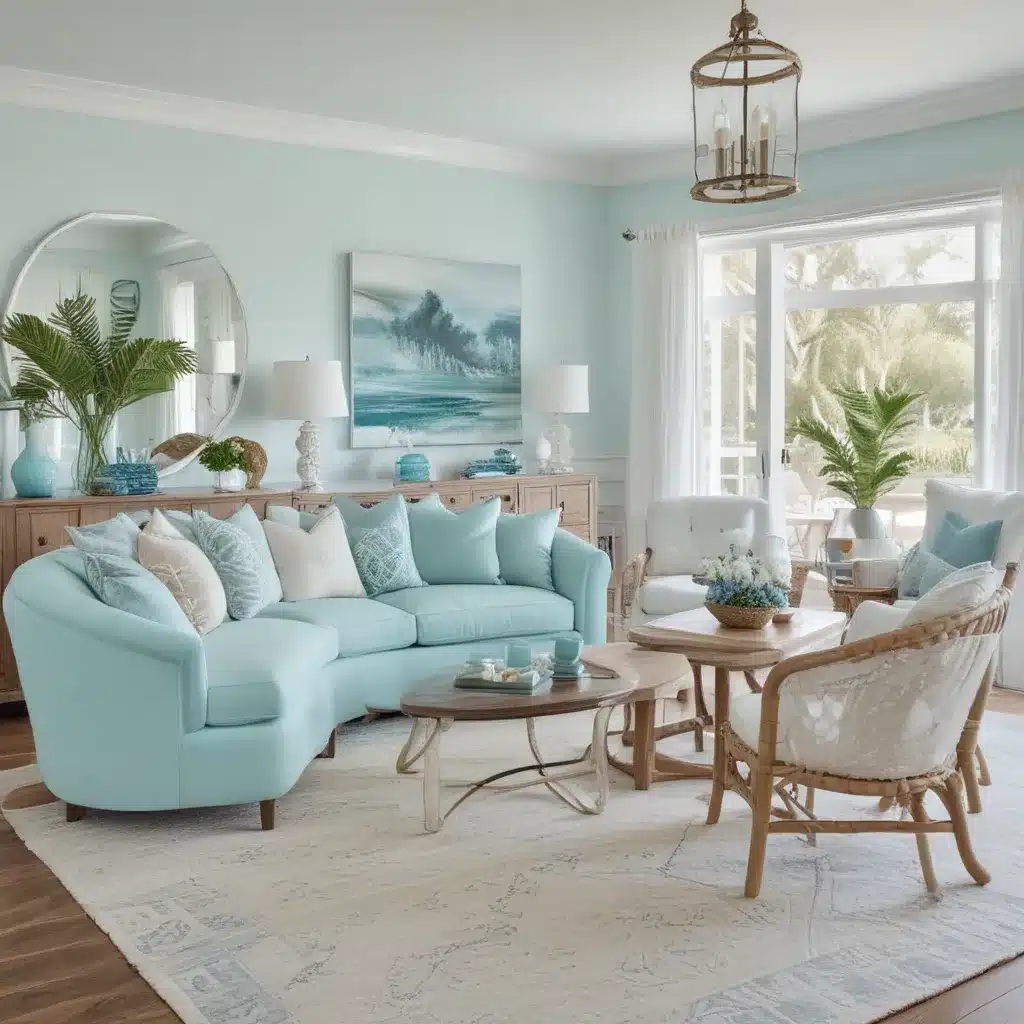 Ocean Blues: Cool Aqua Tones and Coastal Accents