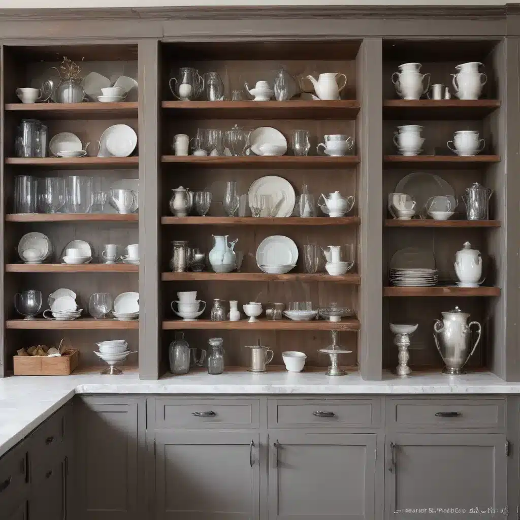 On Display: Open Shelving, Glass-Front Cabinets