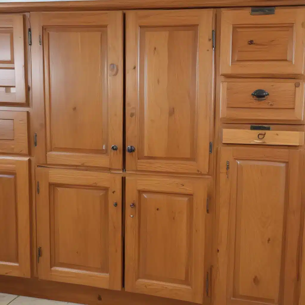 Refresh Wood Cabinets With Sanding, Staining and New Hardware