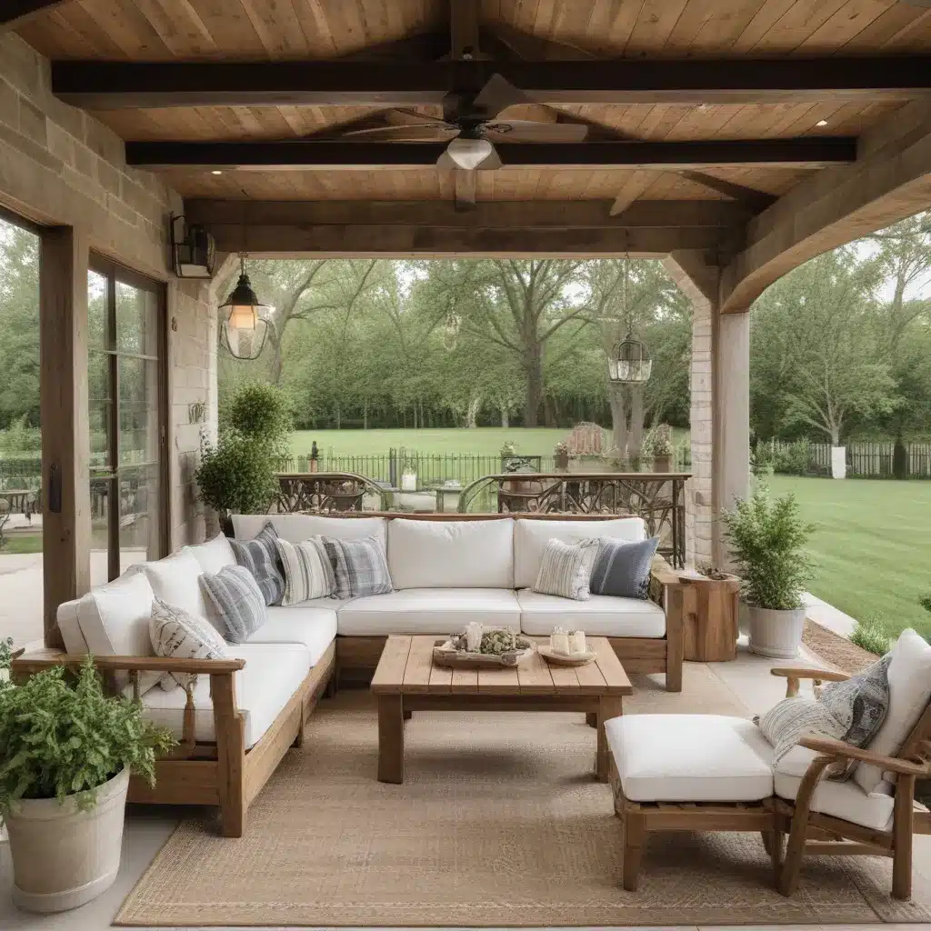 Rustic Farmhouse Style Outdoor Living Areas Rustic Farmhouse Style Outdoor Living Areas