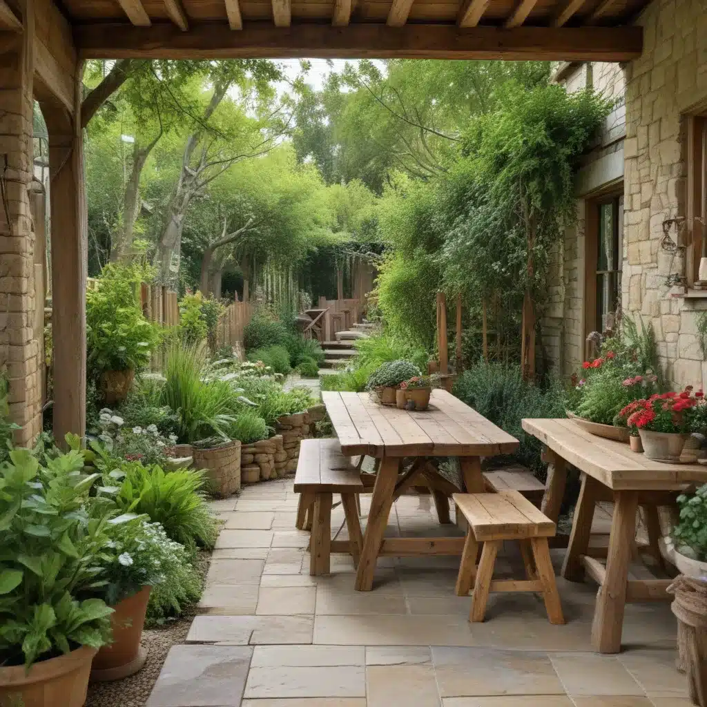 Rustic and Natural Garden Style with Lots of Wood Rustic and Natural Garden Style with Lots of Wood