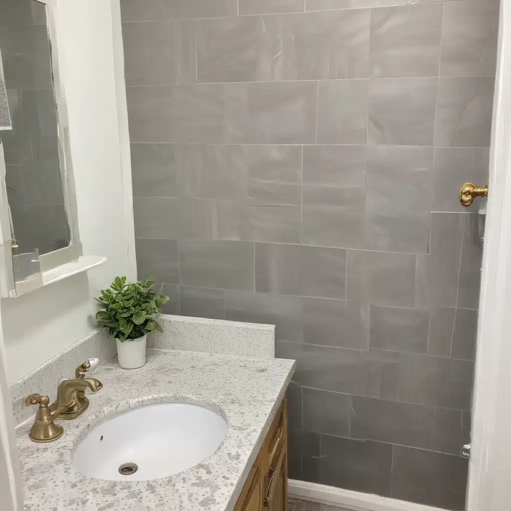 Small Bathroom Refresh with Peel-and-Stick Tile