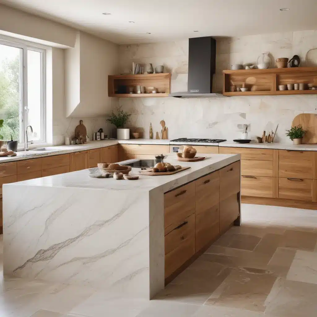 Spa Inspired: Calm Kitchens with Natural Stone and Wood