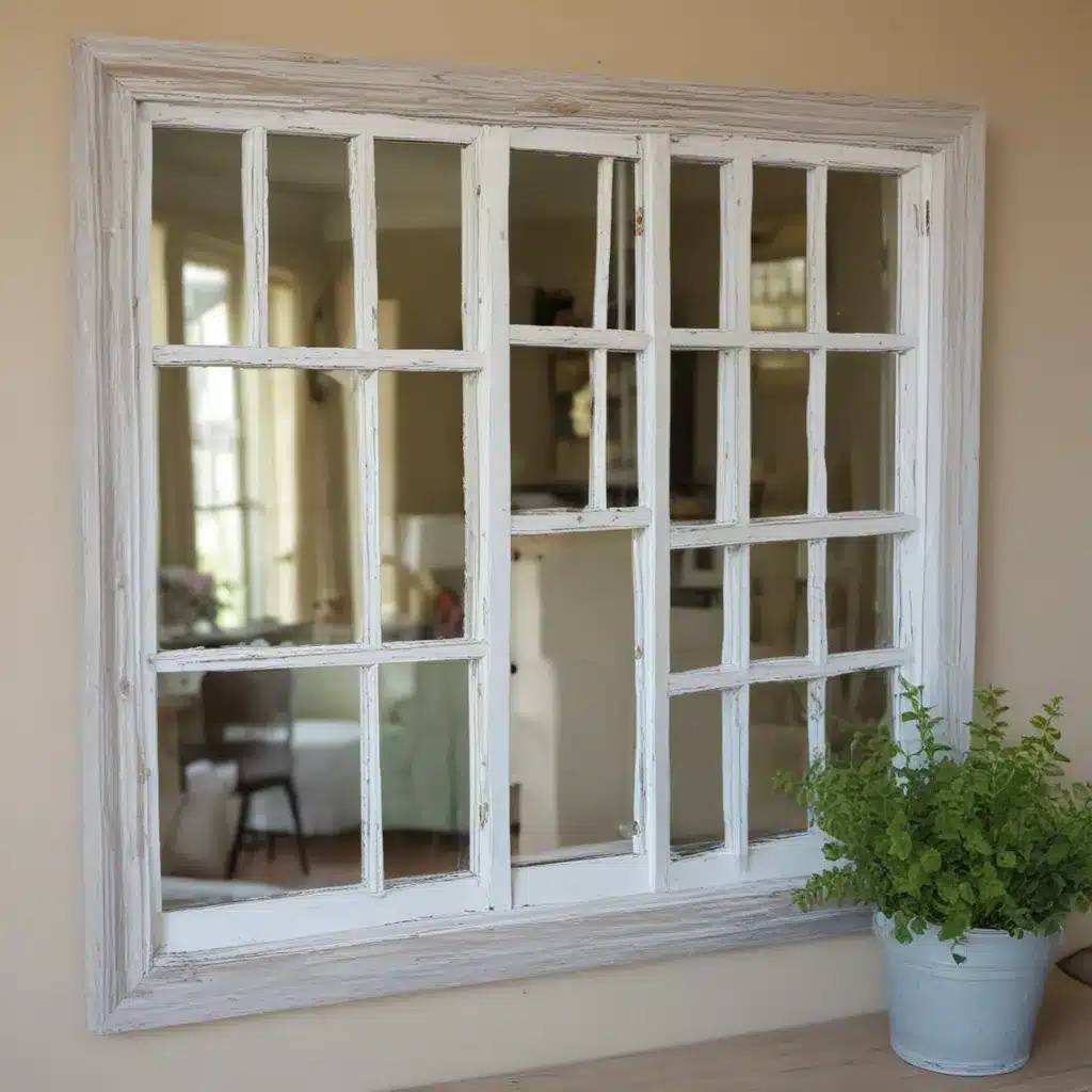 Upcycle Old Windows Into Chic Mirrors And Picture Frames