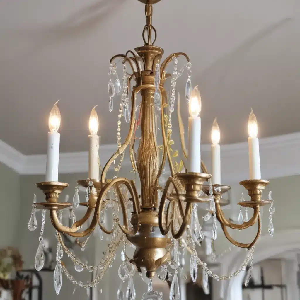 Update An Old Chandelier With Spray Paint