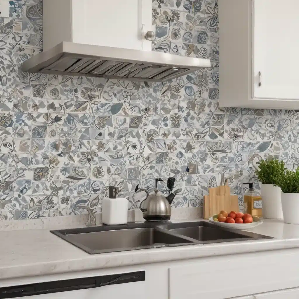 Use Removable Wallpaper To Change Up A Backsplash