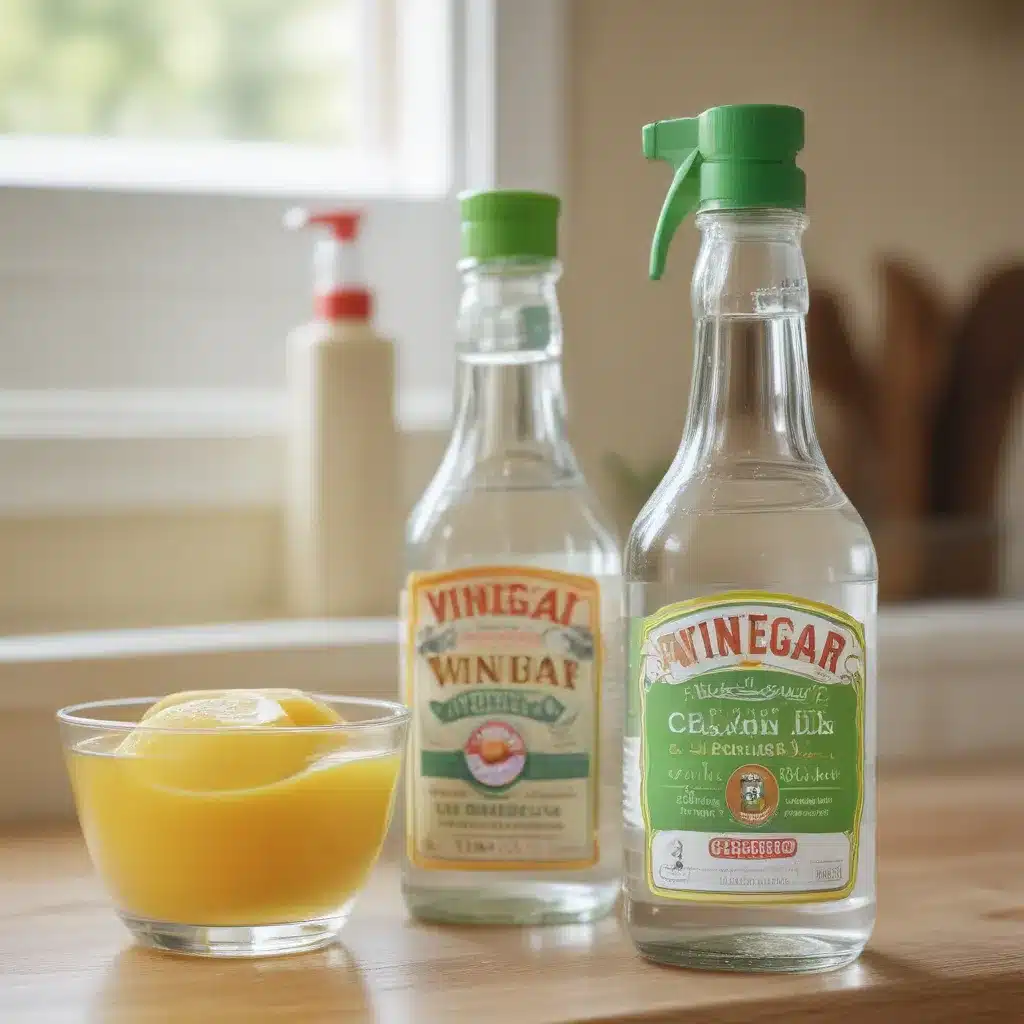 Use natural cleaning products like vinegar and baking soda
