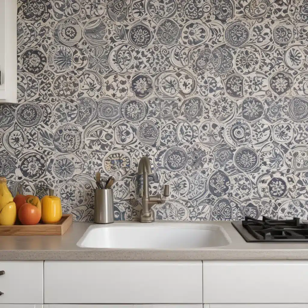 Using Wallpaper Or Tile As An Affordable Backsplash