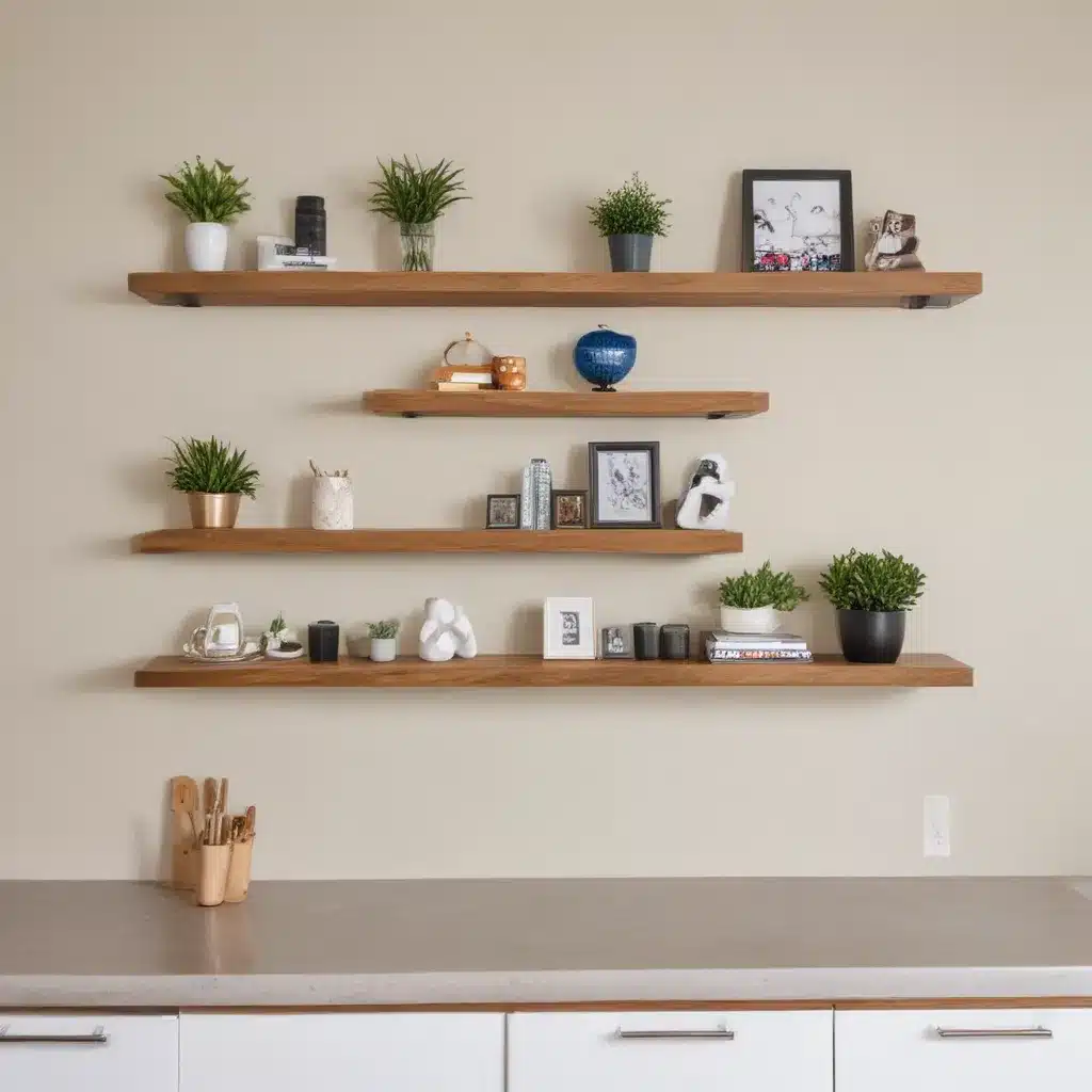 Utilize Wall Space With Floating Shelves