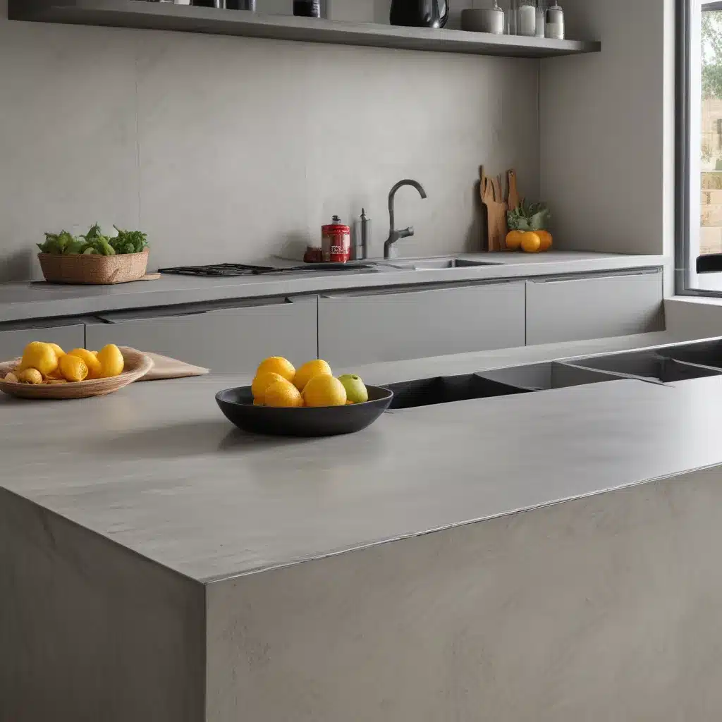 Adding Concrete-Look Style With Porcelain Worktops