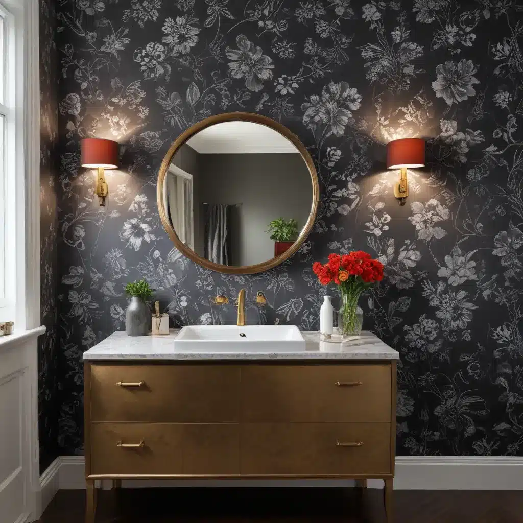 Be Bold with Dramatic Wallpaper