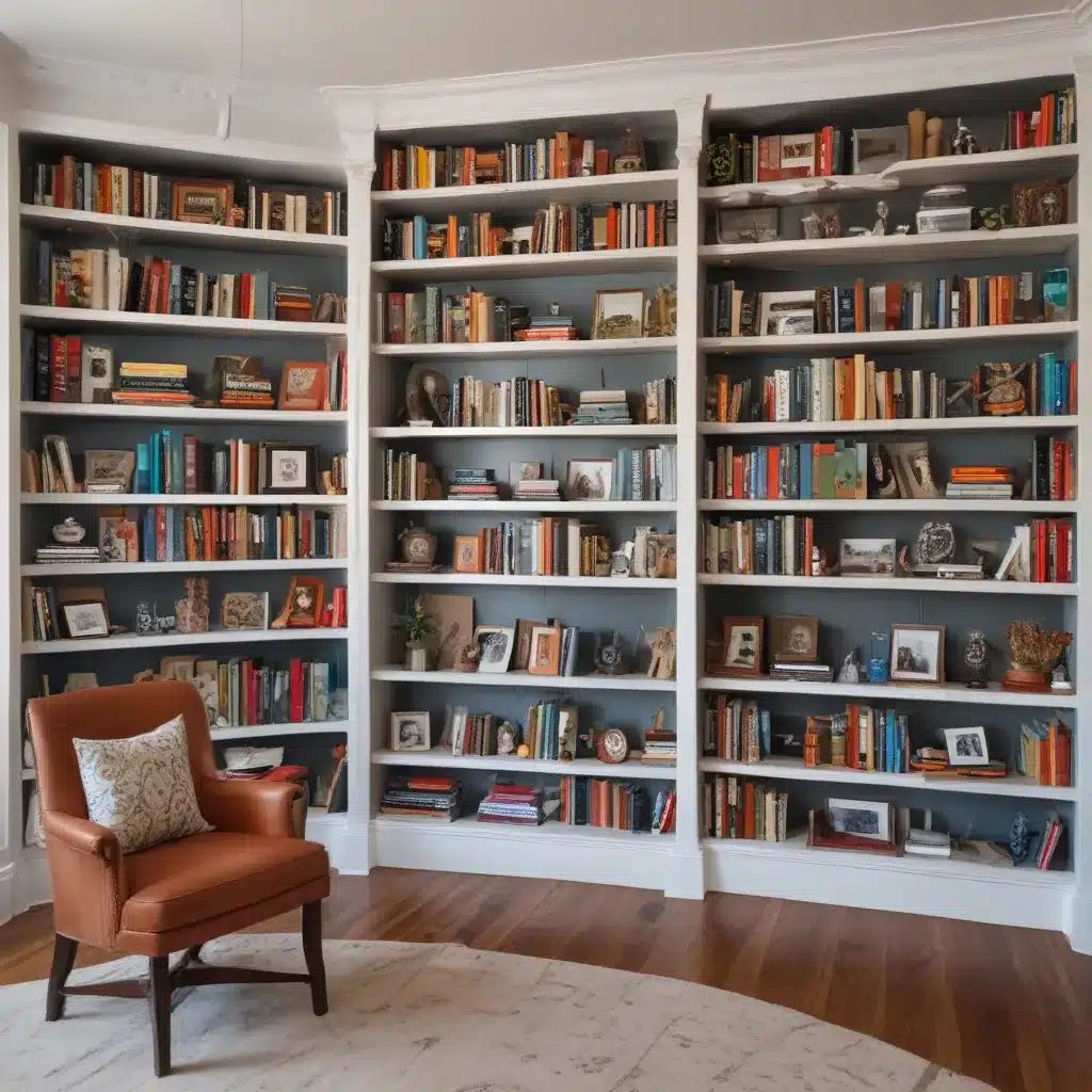 Custom Bookshelves Unify Eclectic Spaces