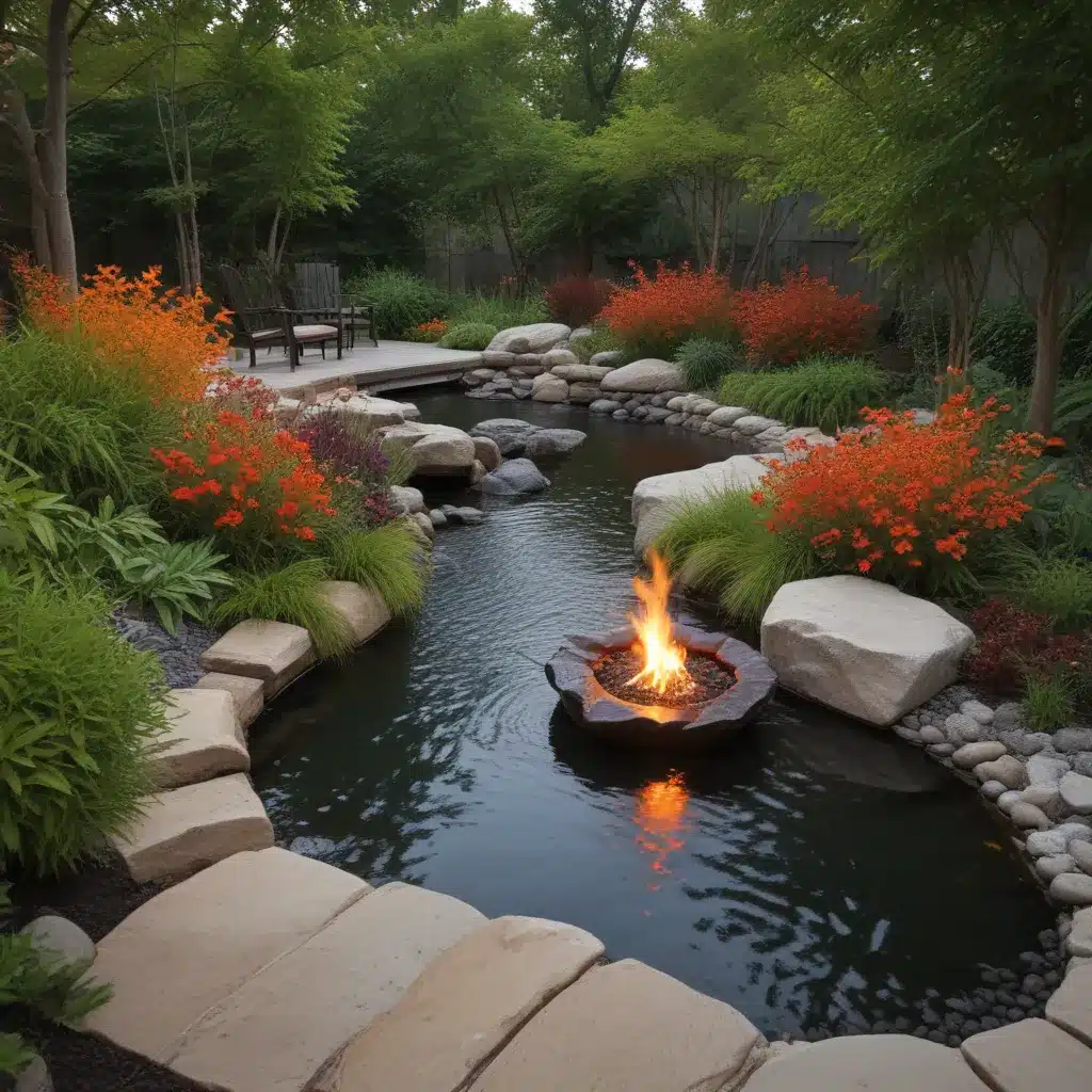 Fire And Water Gardens For Dramatic Contrast Fire And Water Gardens For Dramatic Contrast