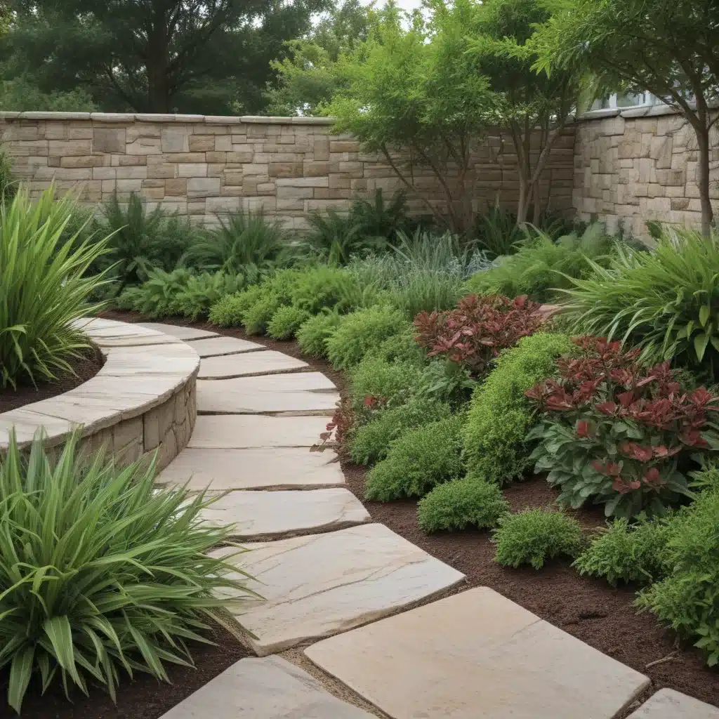 Hardscaping Defines Spaces and Accents Plants