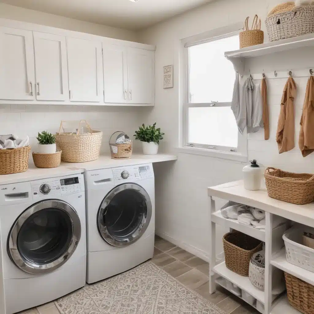 Inexpensive Laundry Room Organization