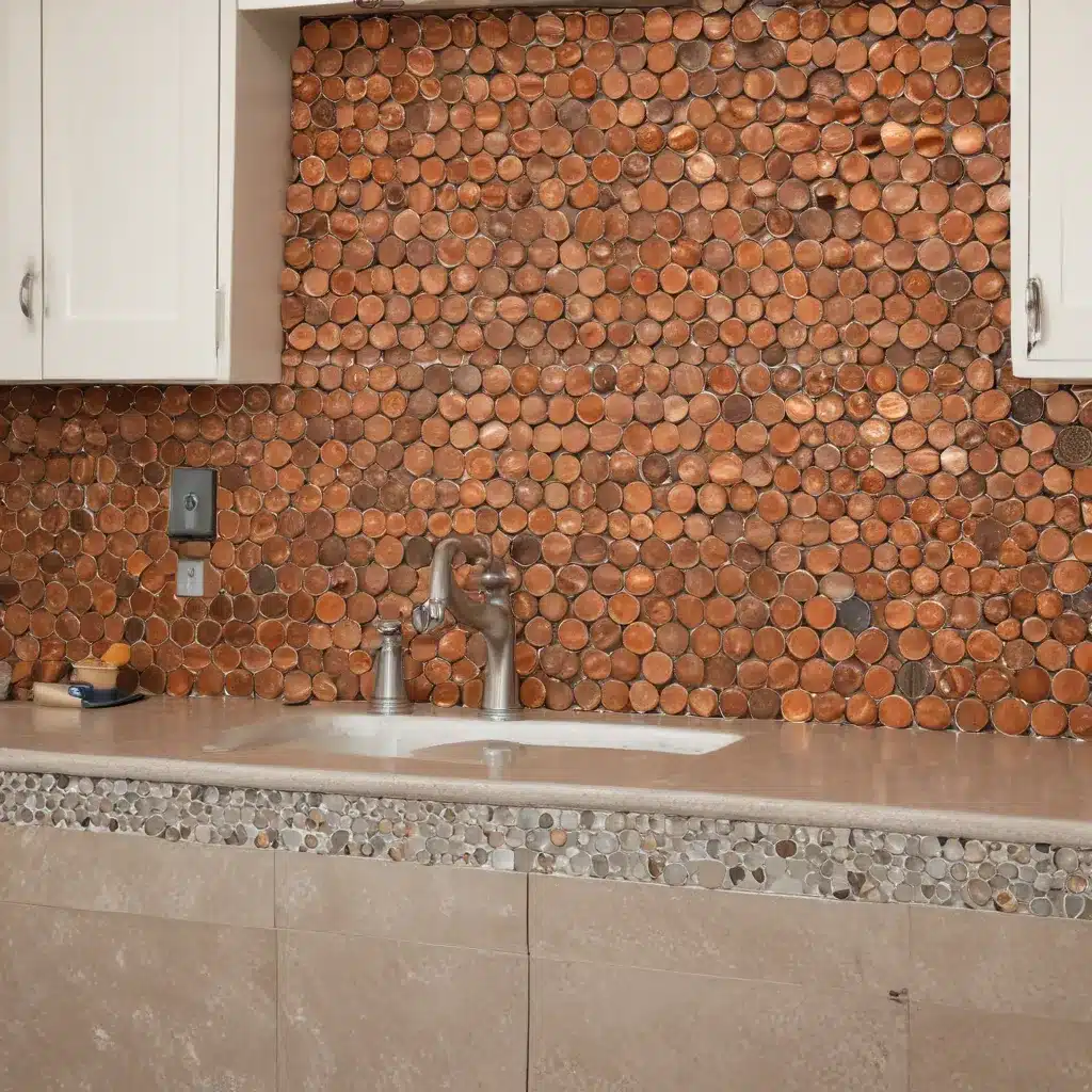 Install Penny Tile Backsplash For Old-World Charm