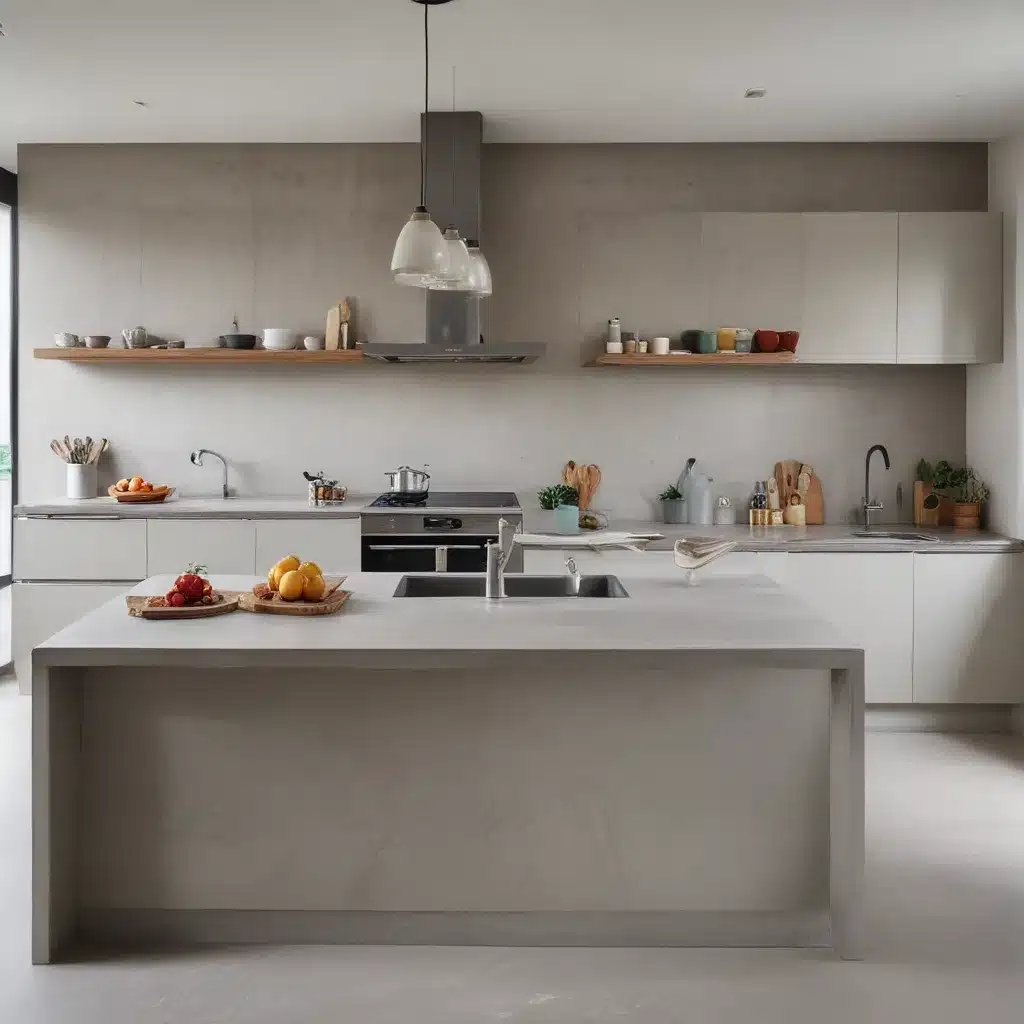 Modern Kitchens With Concrete-Look Worktops