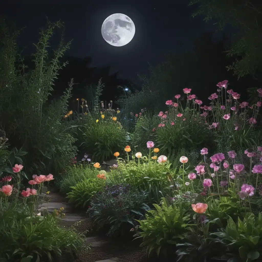 Moon Gardens Glow At Night Moon Gardens Glow At Night