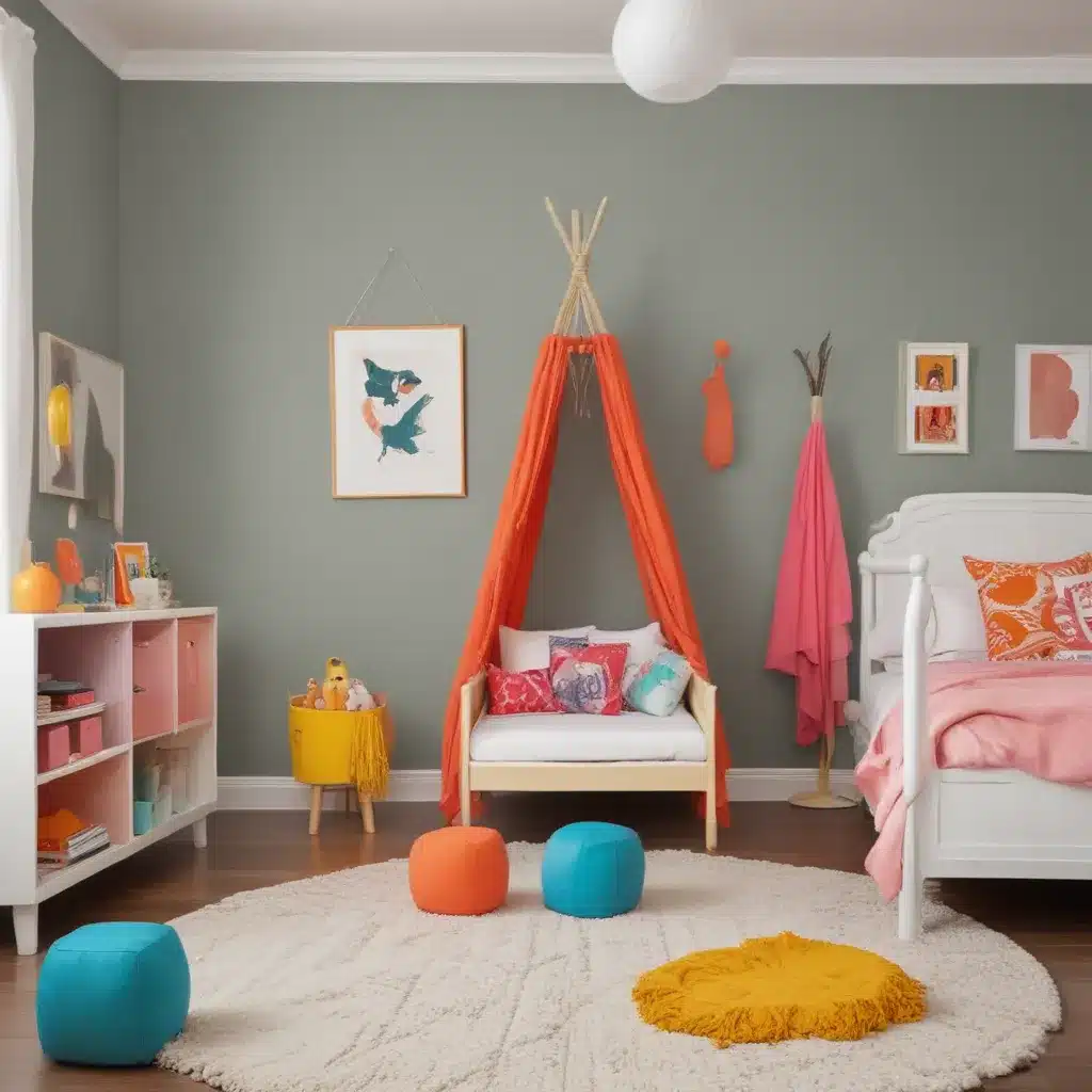 Pops of Color for a Playful Kids Room