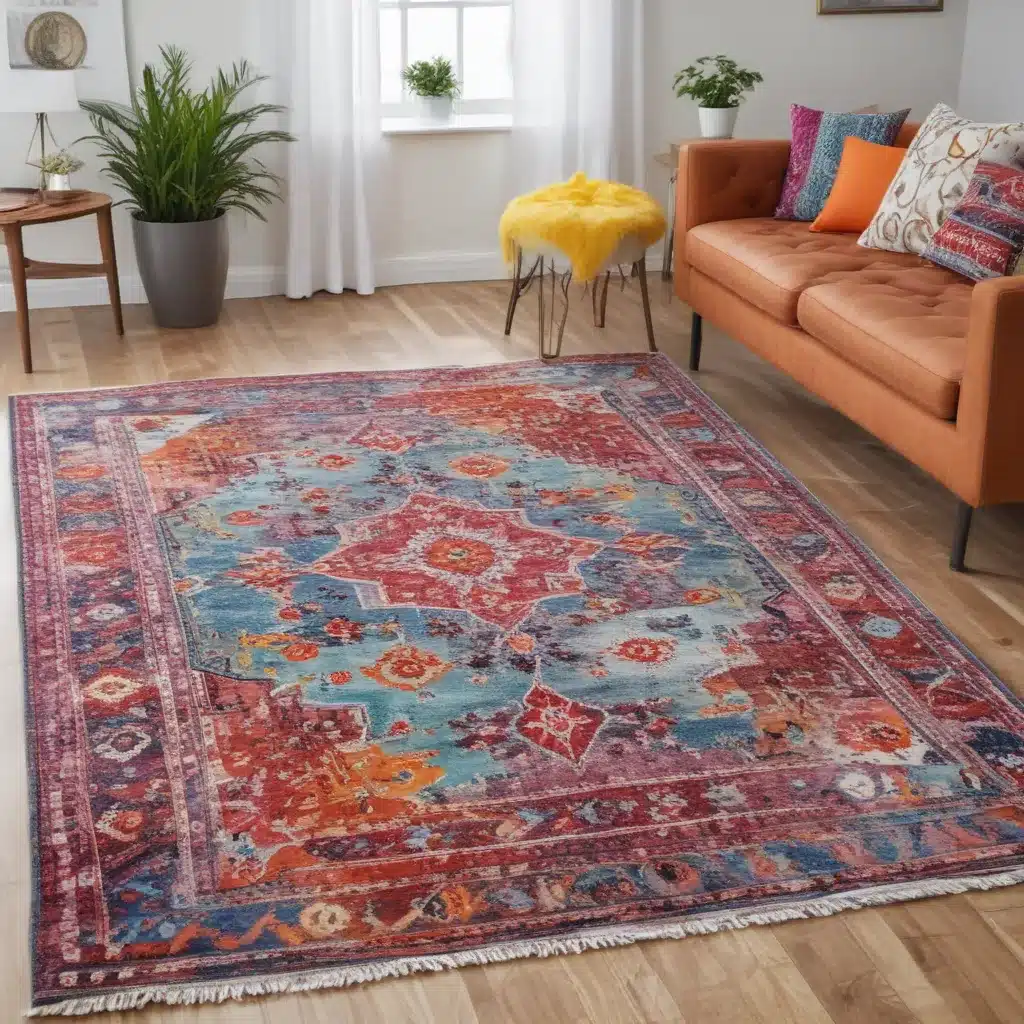 Refresh Tired Rooms With Colorful Rugs