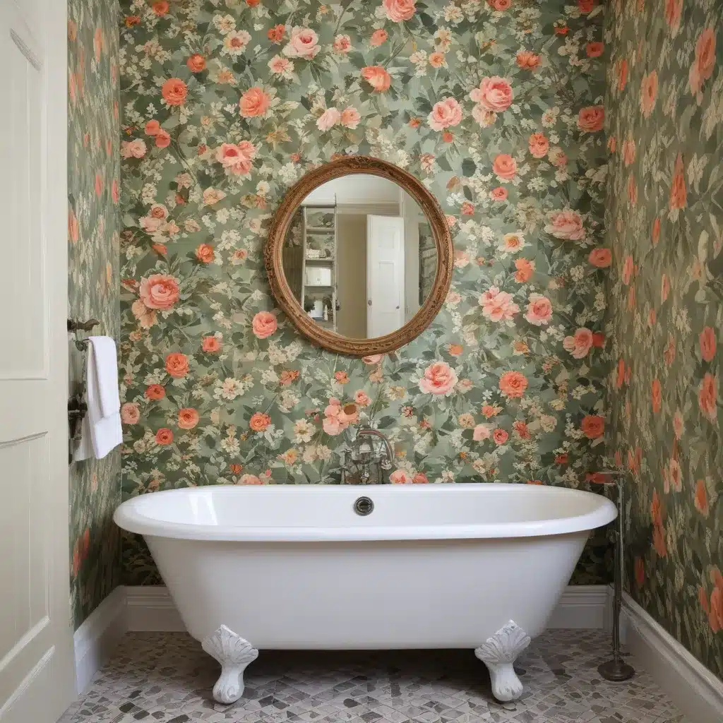 Rejuvenating Bathrooms With Vintage Wallpapers