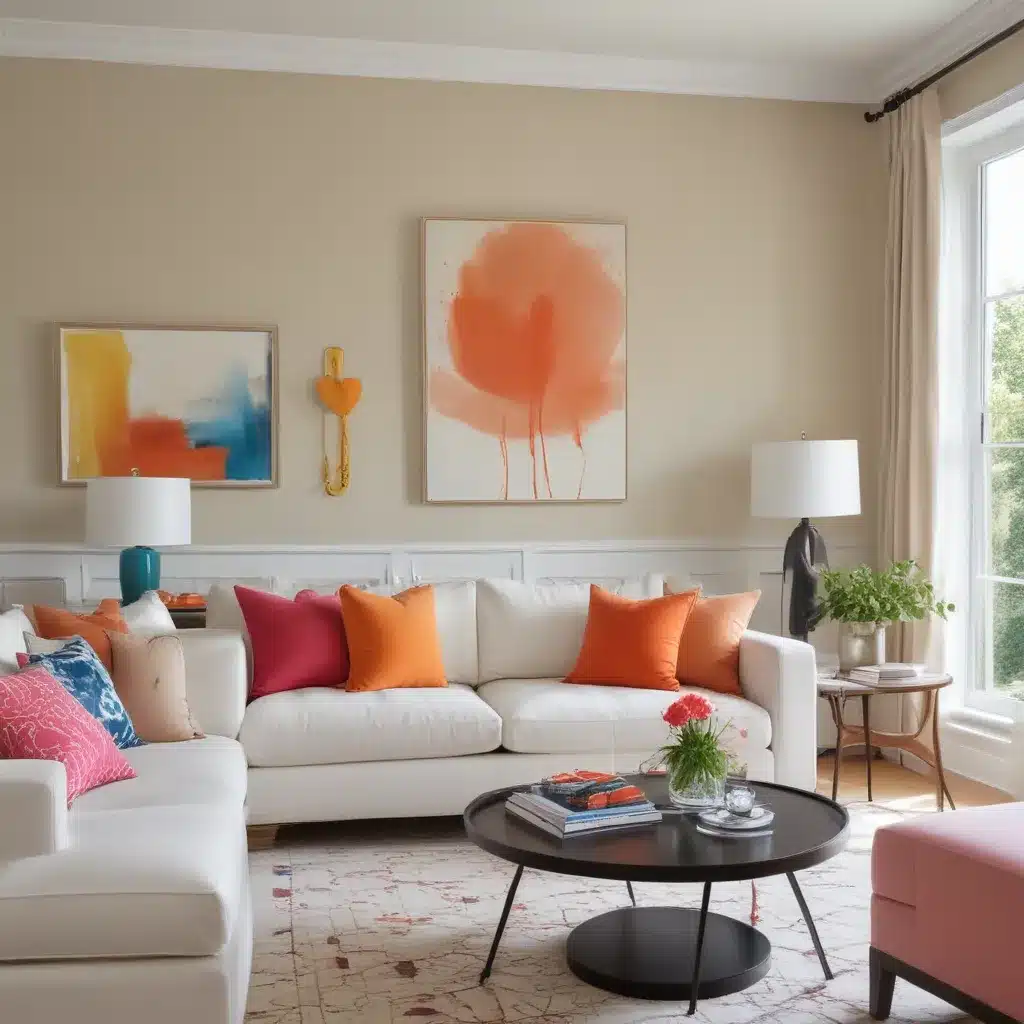 Unexpected Pops Of Color Energize Neutral Schemes