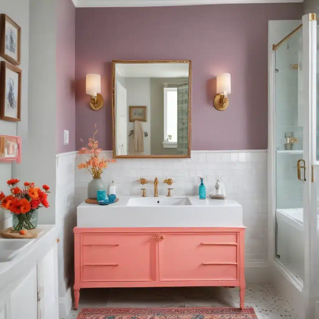 Unexpected Pops Of Color For Your Bathroom