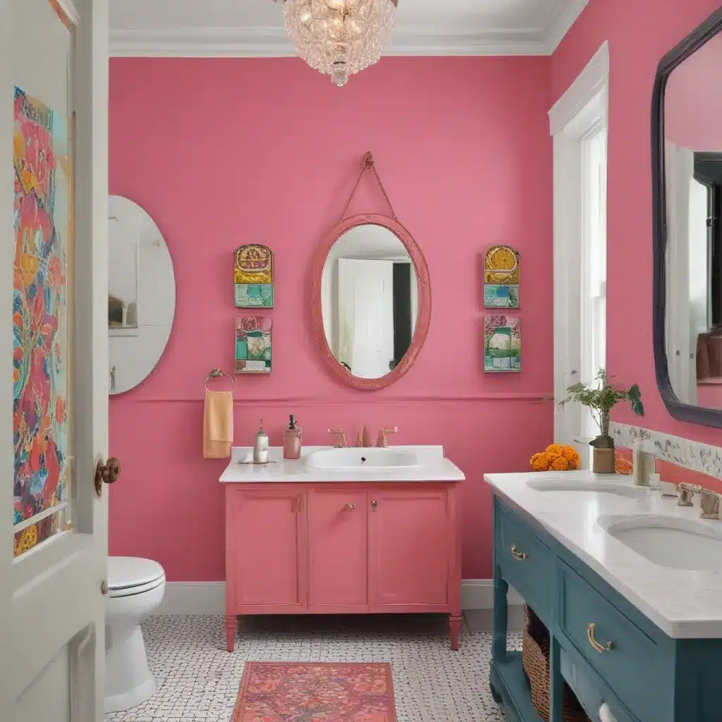 Unexpected Pops Of Color In The Bathroom