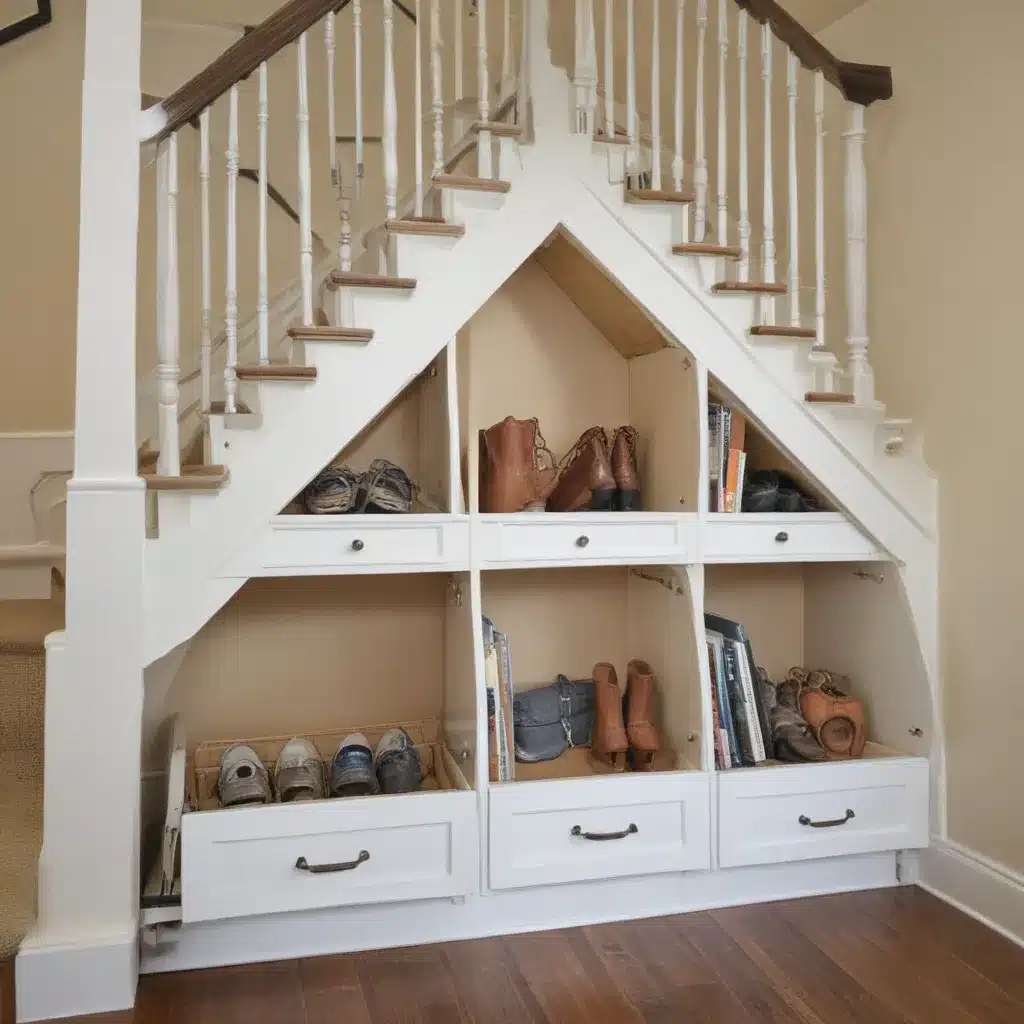 Use Wasted Space Under Stairs With Creative Storage