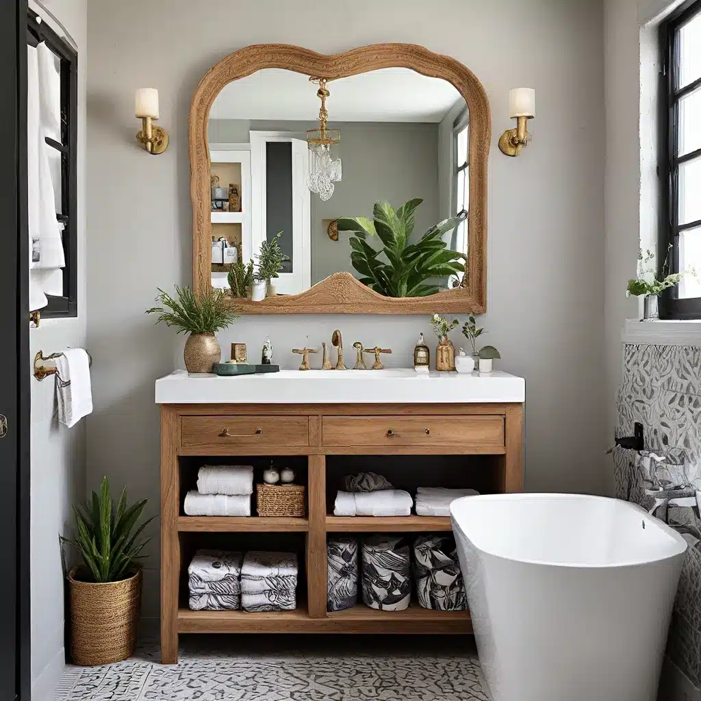 Bathroom Boho Bliss: Eclectic Storage Ideas with Flair