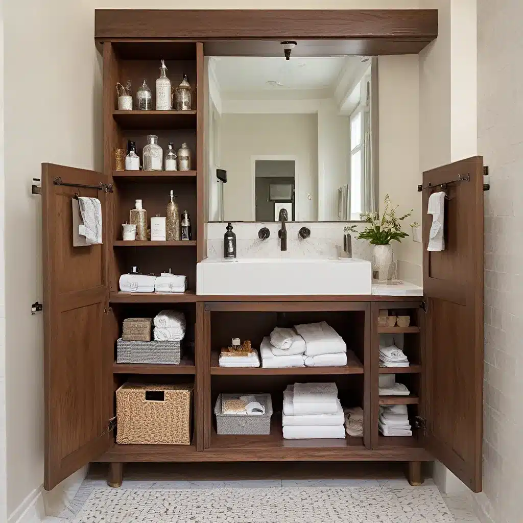 Bathroom Organizational Artistry: Tailored Storage That Inspires