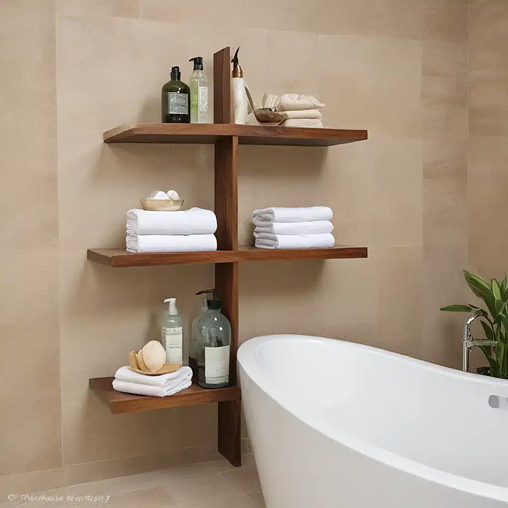 Cascading Caddy: Tiered Shelving for a Spa-Like Bathroom Retreat