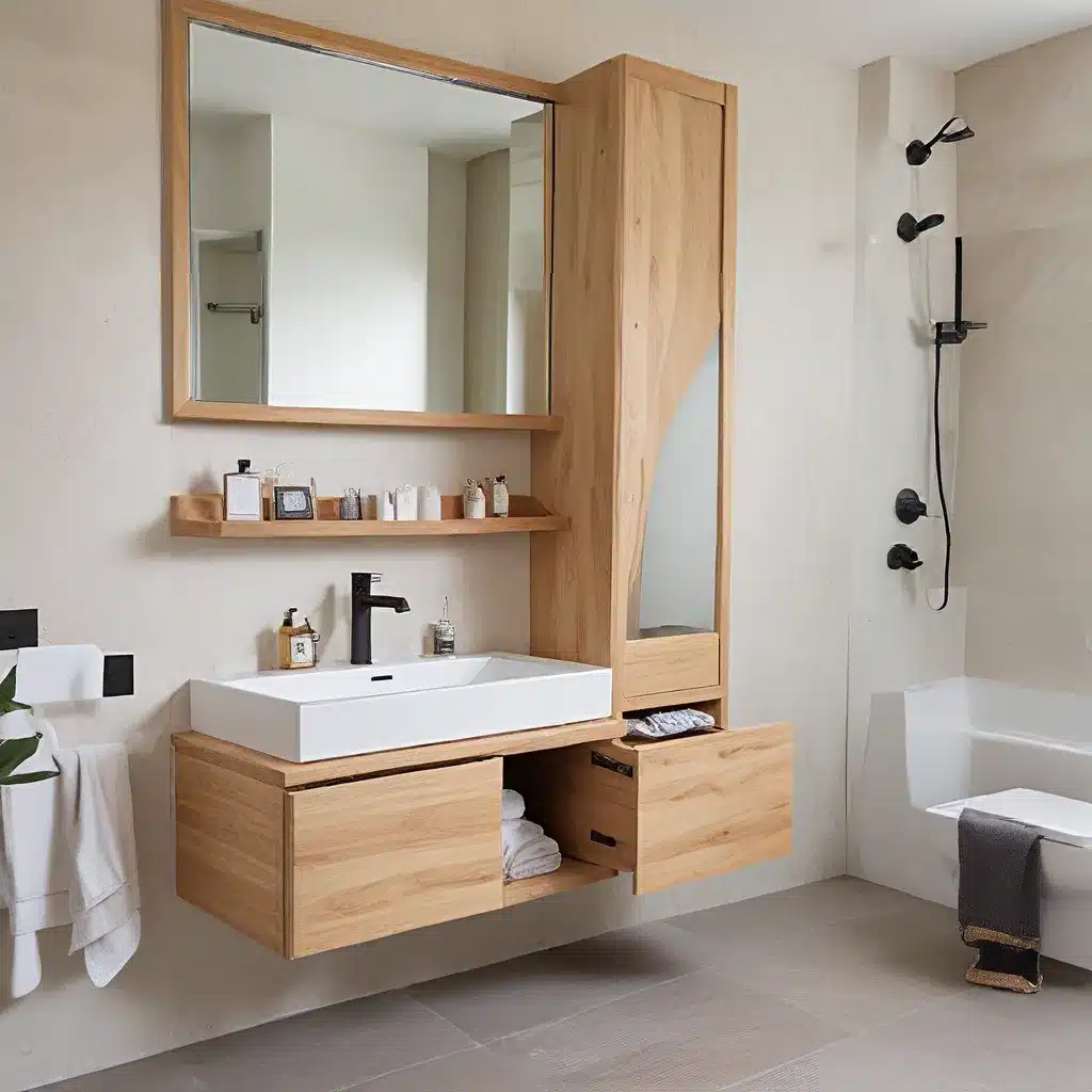 Harmonious Hideaway: Integrated Bathroom Storage for a Cohesive Design