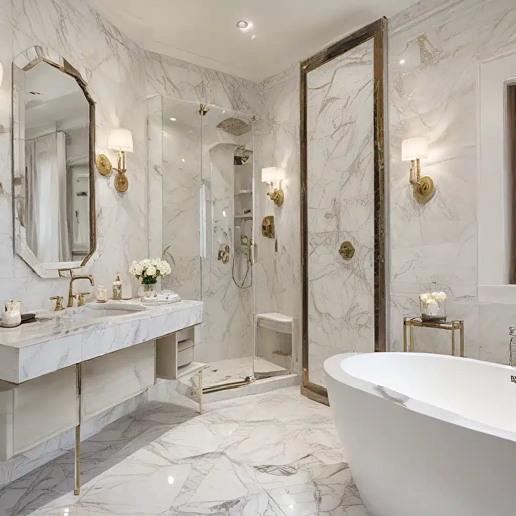 Marble Magnificence: Luxurious Spa-Inspired Bathroom Accents